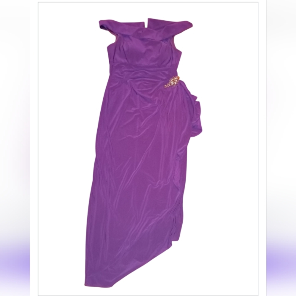 Elegant Purple Evening Gown